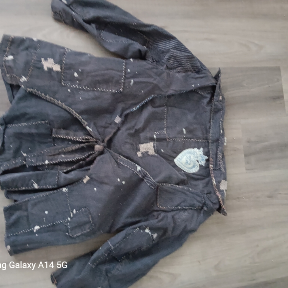 Magnolia Pearl Charcoal Patchwork Utility Jacket - Picture 2 of 6